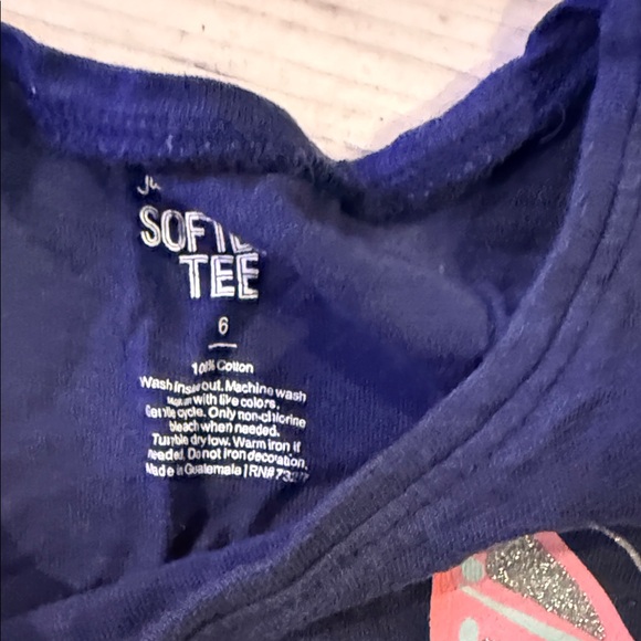 Jumping Beans Navy Tee with Colorful Butterflies - Picture 2 of 4